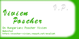 vivien poscher business card